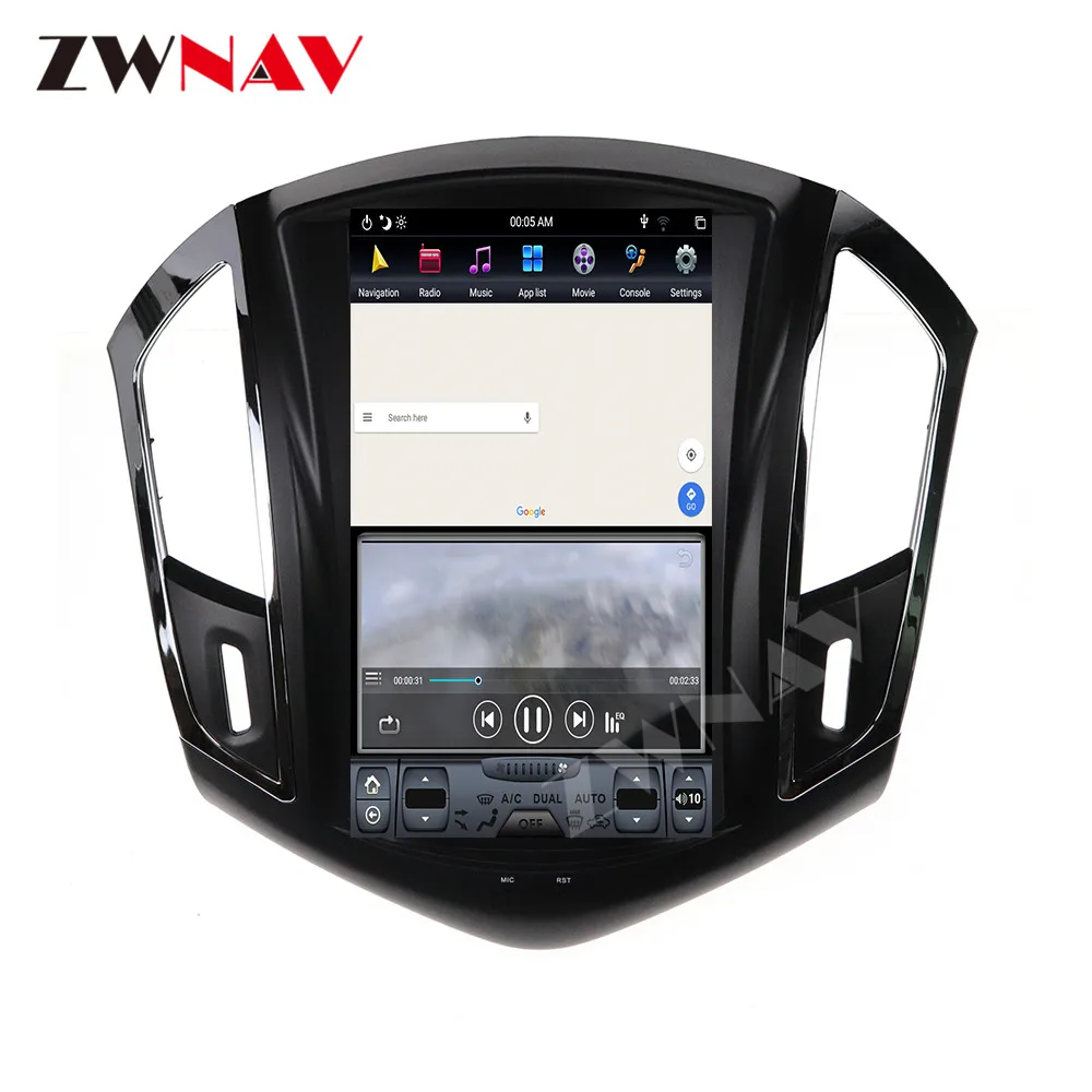 Android 9 128G IPS Screen PX6 DSP Car Tesla For Chevrolet Cruze 2012 2013 2014 2015 GPS Multimedia Player HeadUnit Radio Audio | Автомобили