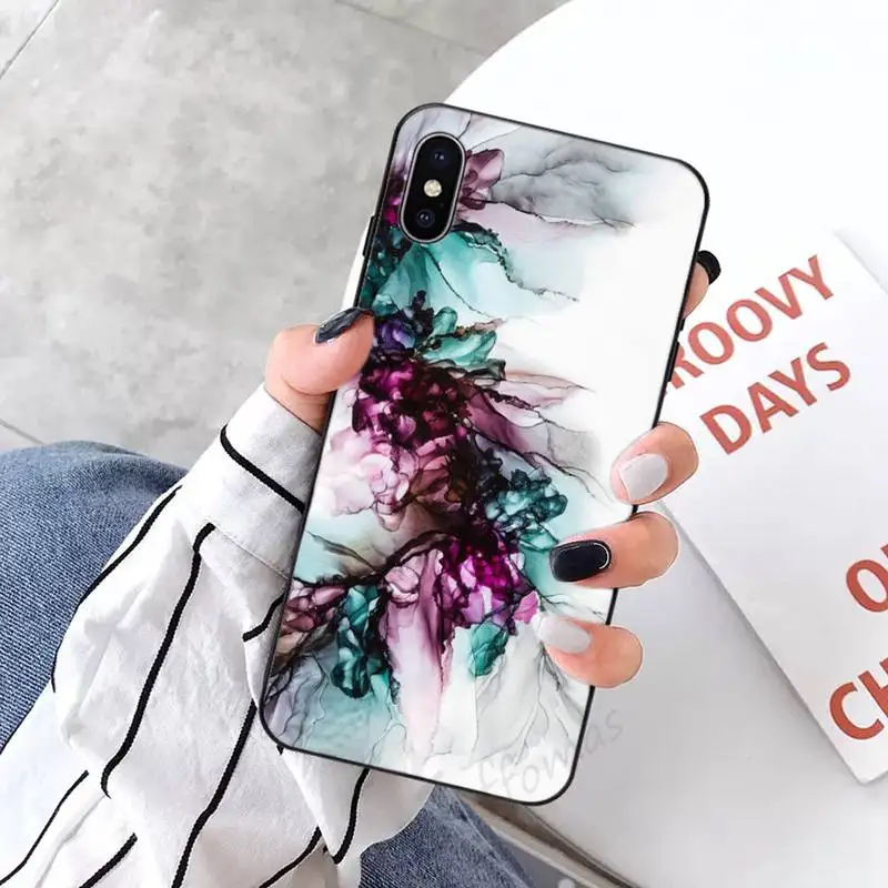 

Dark Blue Marble Pattern Phone Case for iPhone 11 12 pro XS MAX 8 7 6 6S Plus X 5S SE 2020 XR