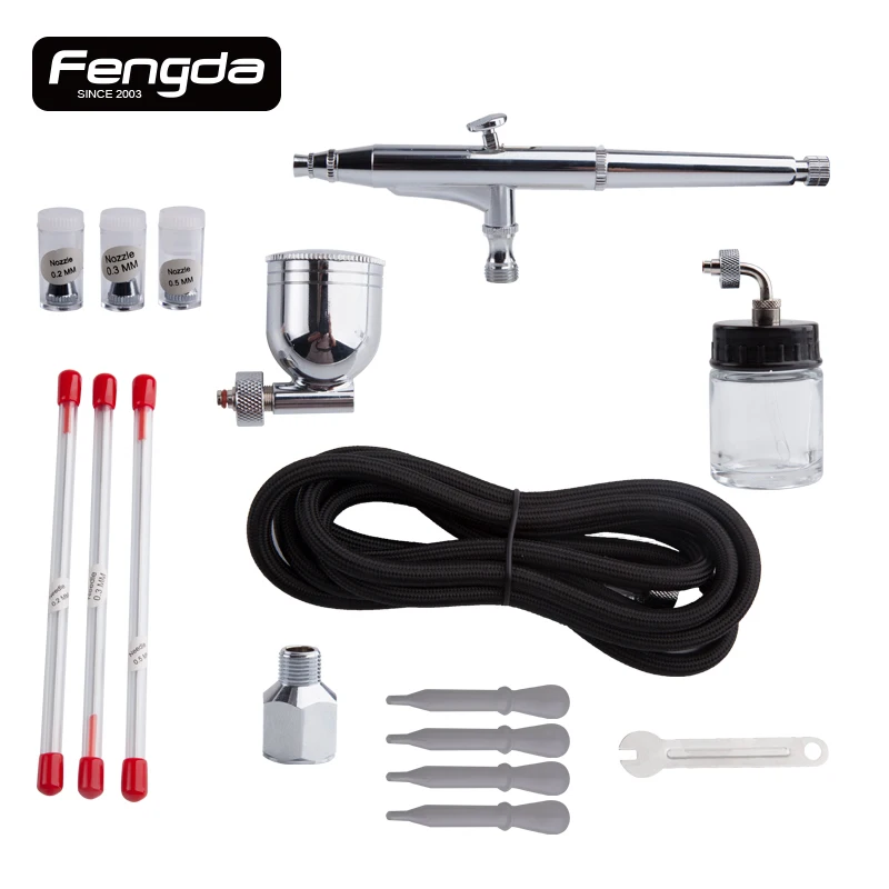 Аэрограф Двойного действия пистолет распылитель для рисования пневматический