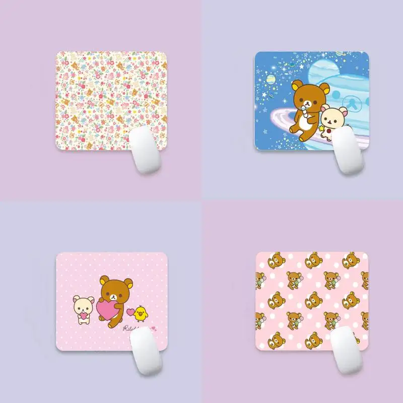 

Cute Rilakkuma Office Mice Gamer Soft Mouse Pad Edge Native Rubber Special Game Mouse Pad Polyethylene Table Mat Non Slip