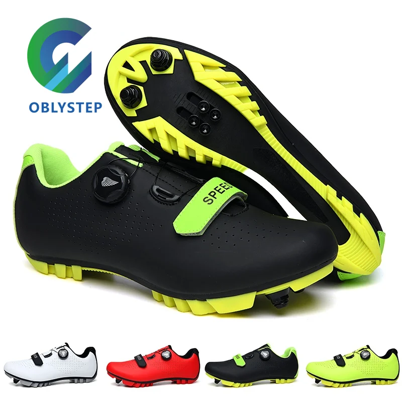 

OBSTESTEP 2020 New Self-locking Mountain Bike Shoes Men's Black Breathable Sports Youth Outdoor Cycling