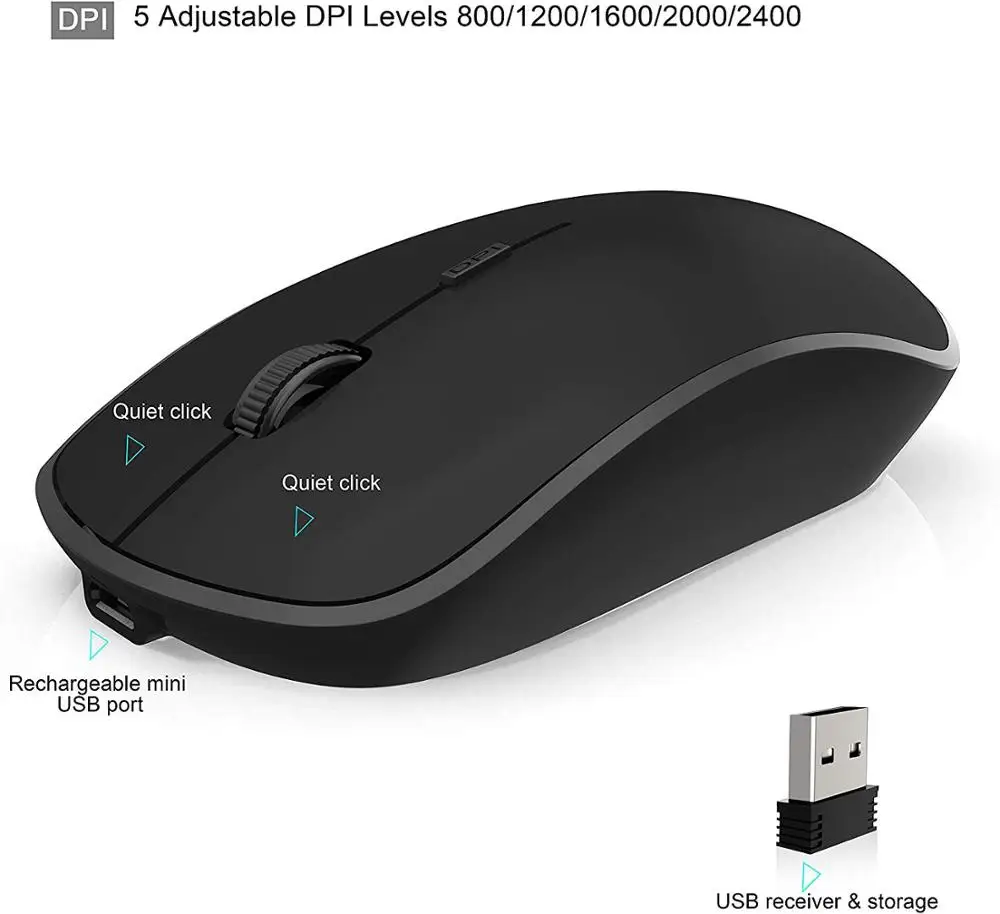 wireless keyboard and mouse combination 2 4g with usb interface silent keyboard is suitable for laptop tv office free global shipping