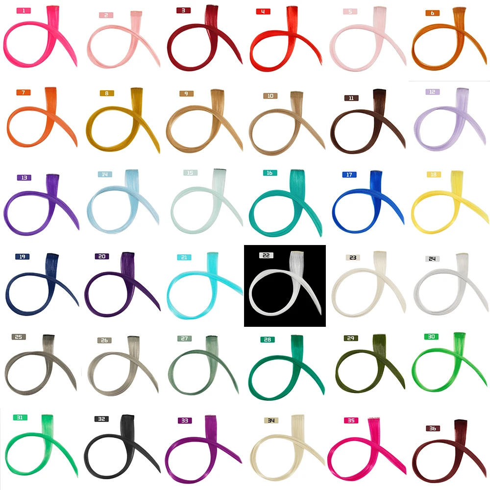 Прямые накладные волосы с эффектом омбре 36 цветов | Шиньоны и парики