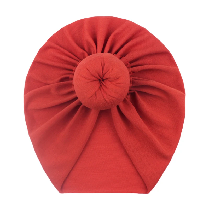 

14 Colors Infant Headbands Solid Cotton Kont Turban Headband For Girls Spandx Stretchy Beanie Hat Headwear Baby Hair Accessories