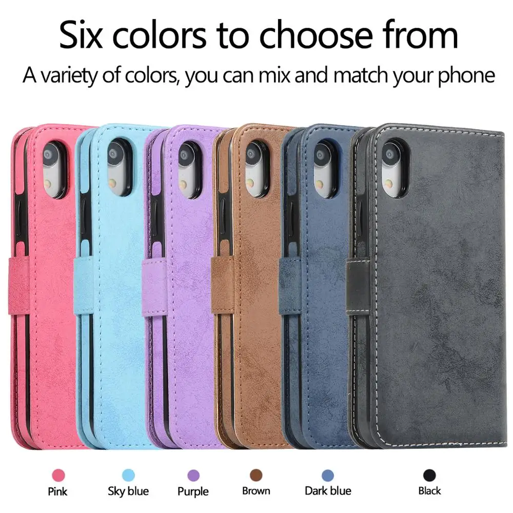 Модный чехол кошелек для iPhone SE 2020 съемный флип телефона из кожи веган 11 Pro XR 7 8 Plus