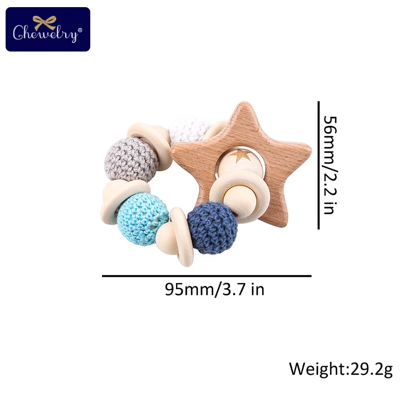 1 шт. детский деревянный браслет с бусинами из бука|Интерактивные игрушки для