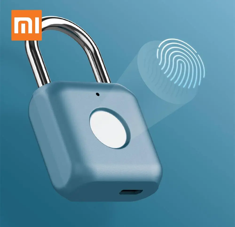 Xiaomi Kitty Smart Touch Fingerprint Door Lock USB Charging Keyless Anti Theft Padlock Mijia Travel Case Drawer Safety Lock