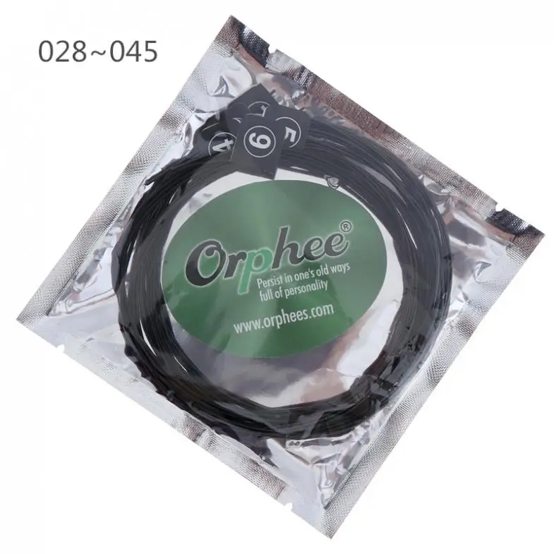 Orphee 6 шт./компл. 028-045 высококачественные прочные классические Струны для гитары с