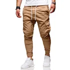 Мужские брюки-карго Dihope, тонкие повседневные штаны для бега, уличные штаны с несколькими карманами, тренировочные штаны для фитнеса и спортзала, s, 2021