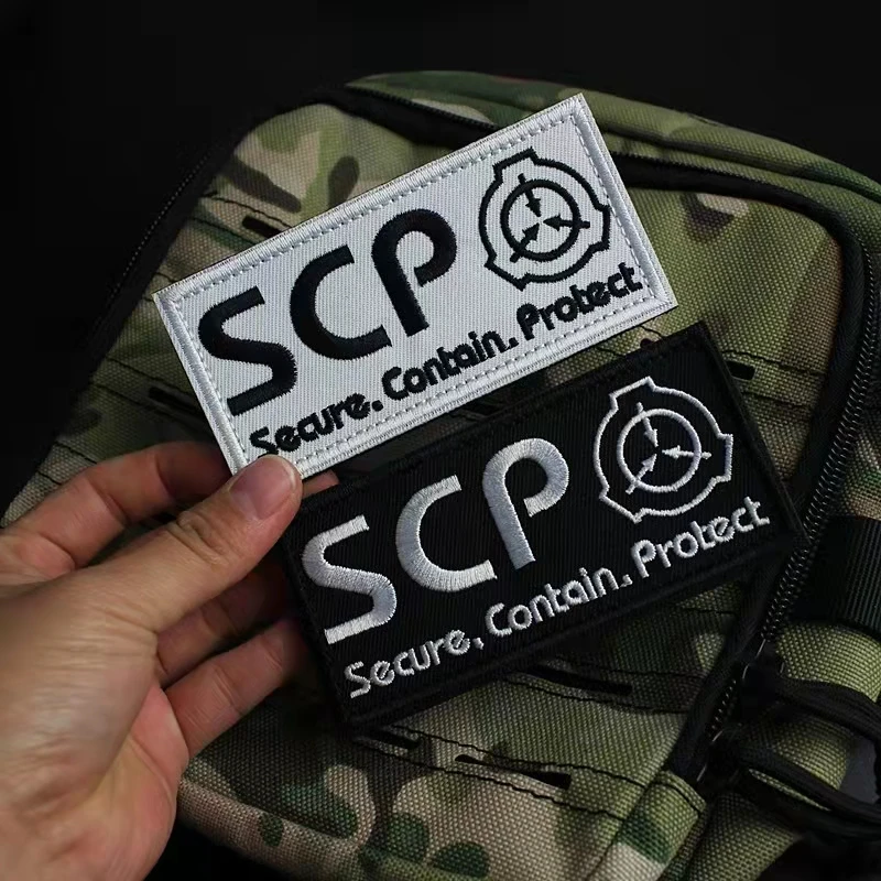 SPC основа Вышивка Липучка SCP логотип сверхнатуральная Биологическая патч для