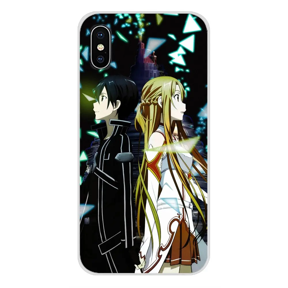 Чехлы для телефона LG G3 G4 Mini G5 G6 G7 Q6 Q7 Q8 Q9 V10 V20 V30 X Power 2 3 K10 K4 K8 2017 Sword Art Online японского аниме.