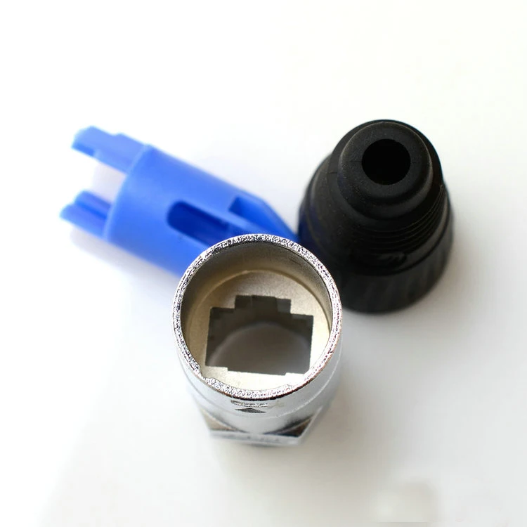 10Pcs/Lot High quality 3 Pin NE8MC Protective Sleeve RJ45 Cable End connector heavy Duty Housing Cat Fiber Connector | Электроника