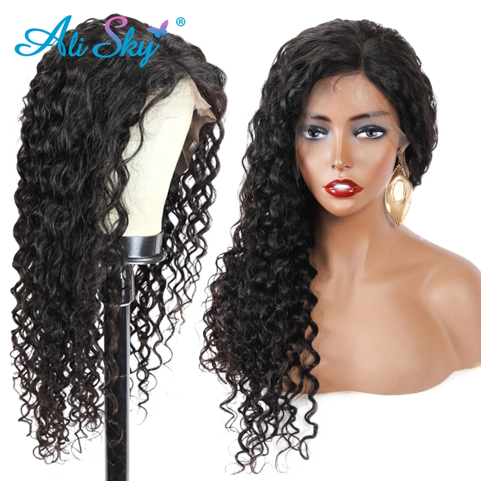 Brazilian Water Wave 13x413x6Human Hair Lace Front Wig for Women Natural Hair Curly4x4 5x5 Lace Closure Wig HD Lace Frontal Wig
