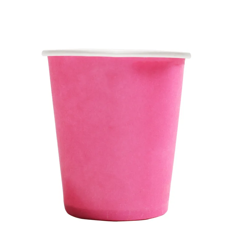 S cup 10pcs 10 шт./компл. DIY Бумага чашки Свадебная вечеринка Пикник Посуда Набор одноразовых стаканчиков украшения душа ребенка Дети День рождения Пикник Красочные - Цвет: S cup 10pcs
