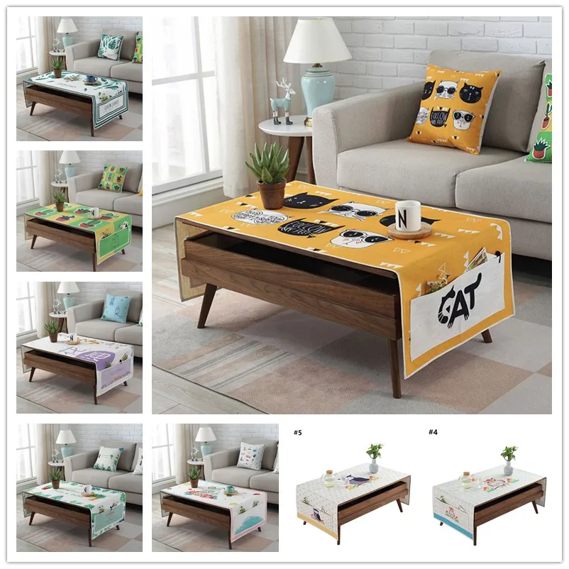 Северное растение водонепроницаемая кофейная скатерть для гостиной