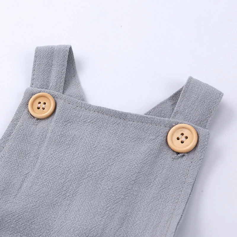 

Cotton Solid Baby Girl Romper Fashion Baby Boy Clothes Square Collar Sleeveless Infant Bodysuits Suspenders Newborn Costume