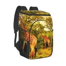 Picnic Cooler Backpack South African Giraffes Waterproof Thermo Bag Refrigerator Fresh Keeping Thermal Insulated Bag
