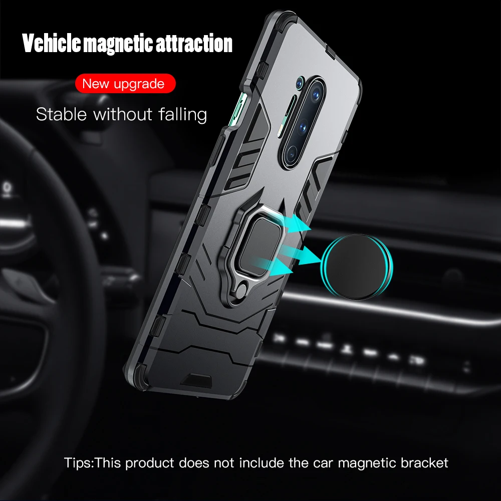 keysion shockproof case for oneplus 8 9 10 pro 9rt 8t 7t pro ring stand back phone cover for oneplus nord 2 ce n10 5g n100 n200 free global shipping