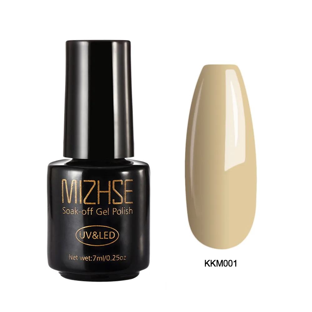 KKM001 MIZHSE кофейная Коричневая серия Гель-лак для ногтей УФ светодиодный черный гель лак замачиваемый Гель-лак Полупостоянный дизайн ногтей УФ светодиодный акриловый - Цвет: KKM001