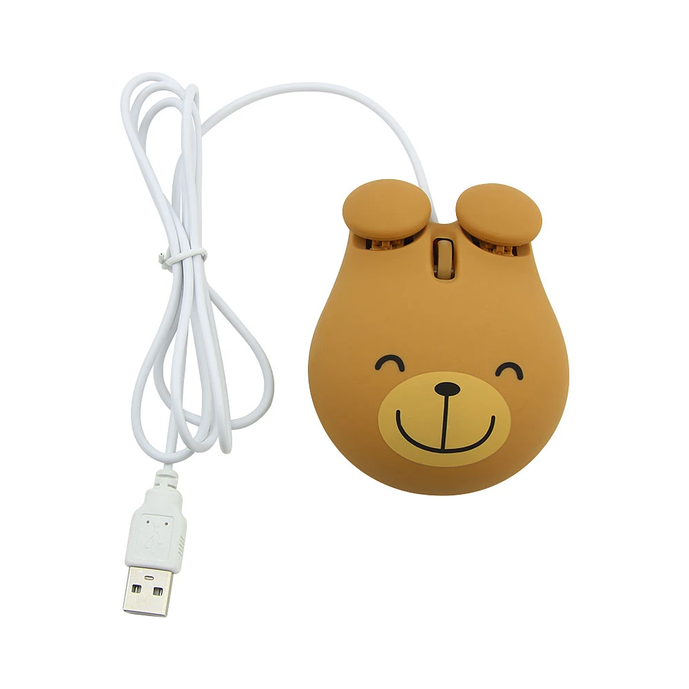 Милая эргономичная проводная мышь CHYI в форме животного 3D USB оптическая