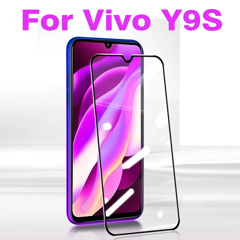 3D полное закаленное стекло для Vivo Y9S покрытие 9H пленка Взрывозащищенная защитная