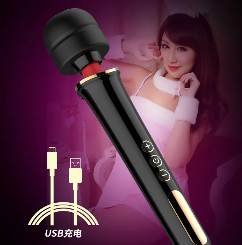 Огромная волшебная палочка вибраторы для женщин с USB-зарядкой большой AV-Стик