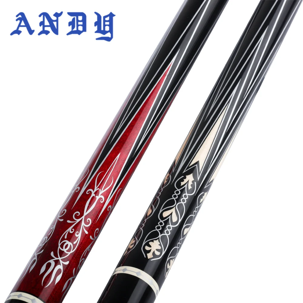 Original ANDY Billiard 3 Cushion Cue Carom 12mm Tip 142cm 2 Colors Taper Shaft Professional Maple Billar | Спорт и развлечения