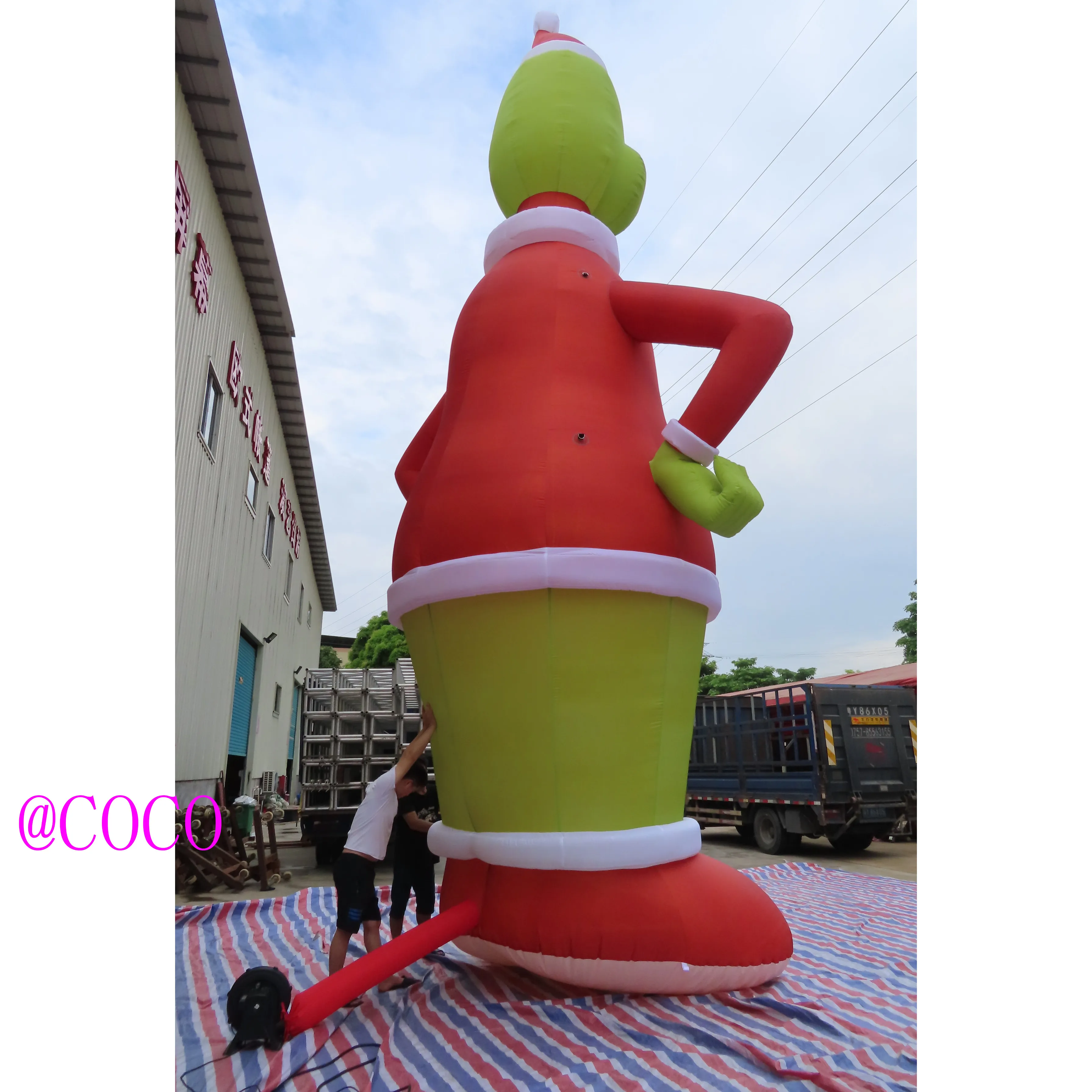 Бесплатная доставка по воздуху! 9 м высокий Рождественский уличный Гигантский