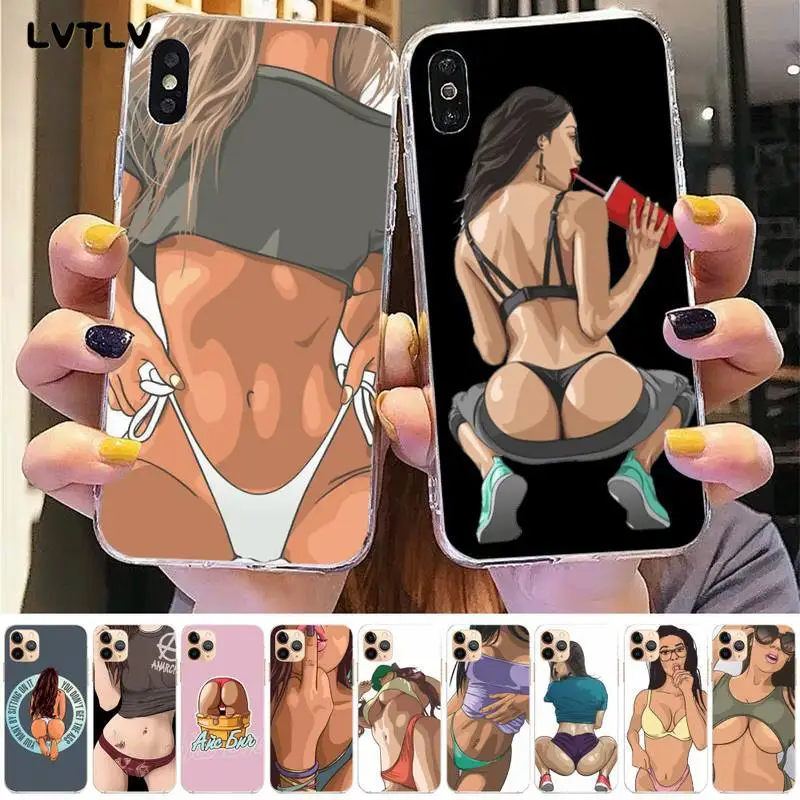 Резиновый чехол для телефона из ТПУ iPhone 13 8 7 6 6S Plus X 5S SE 2020 XR 12 11 pro XS MAX | Мобильные