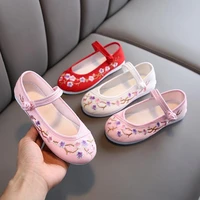new baby toddler girls shoes flower princess childrens shoes fashion embroidered cloth shoes floral girls flat sneakers canvas
