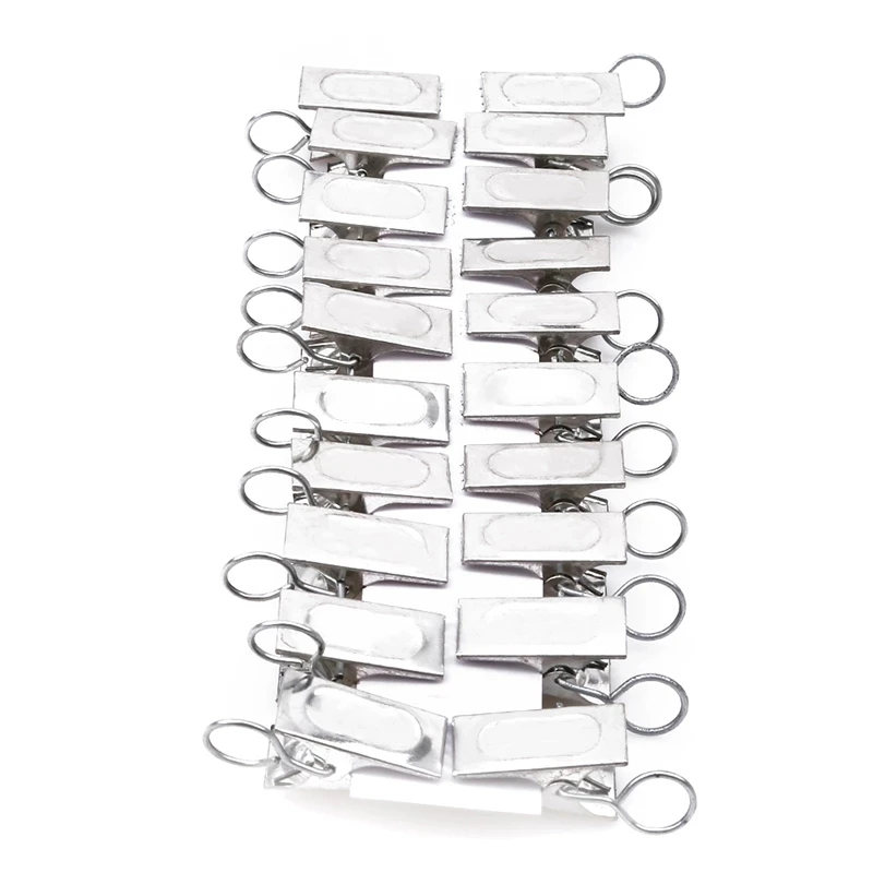 

Gancho de Clip de cortina con hebilla para Cortina de ducha de ventana, anillos de cortina gruesos duros, abrazaderas, Clips de