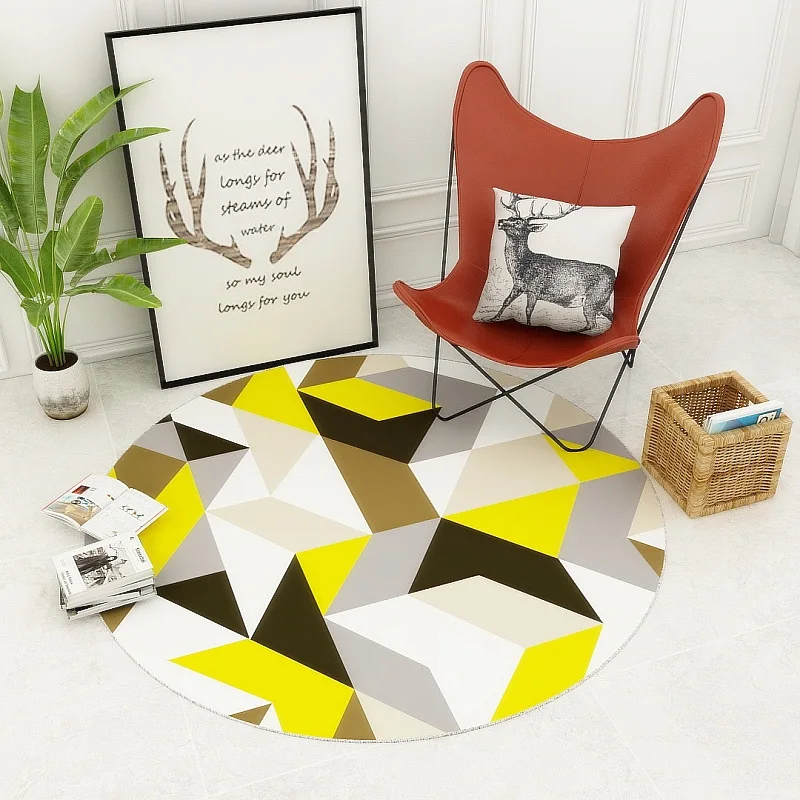 round carpet rug non slip carpet mat for living room home decor foot mat sofa cushion floor mat office hotel parlor carpet rugs free global shipping