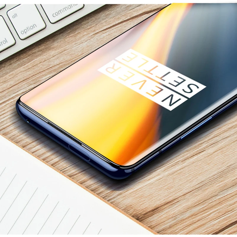Закаленное УФ стекло Lamorniea для Oneplus 7T Pro 100D пленка экрана с полным покрытием из