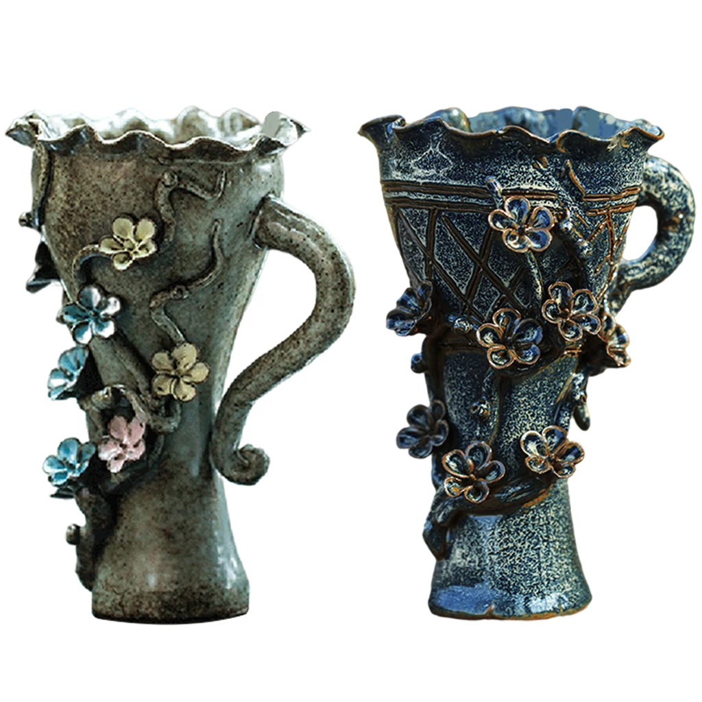 

Ceramic Vase Desktop Plant Pot Vintage Flower Vase Planter Gift for Wedding