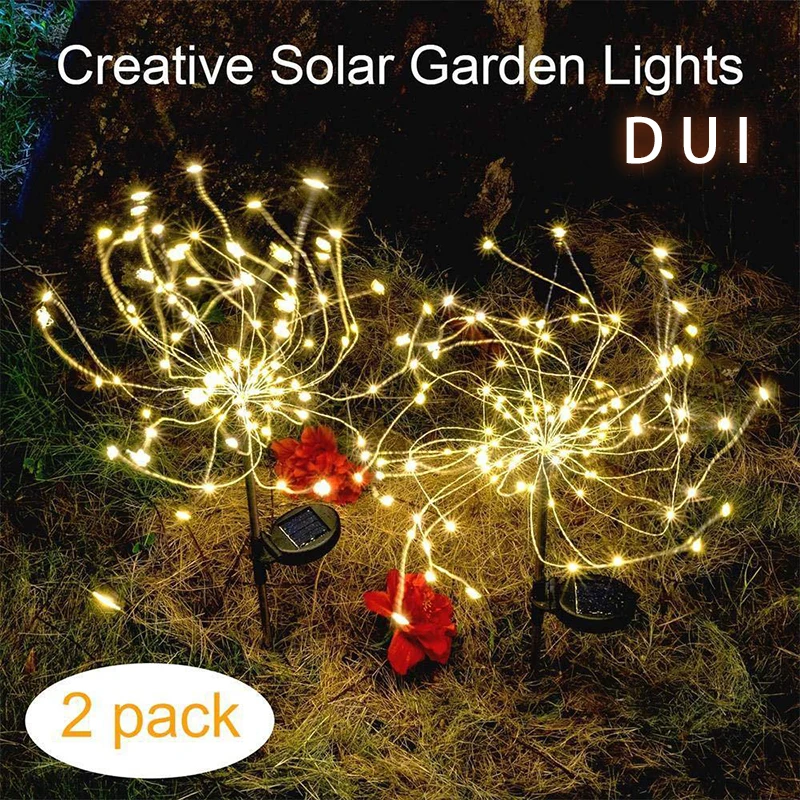 DUI Солнечный наземный фейерверк Одуванчик струна Открытый водонепроницаемый