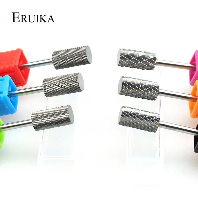 ERUIKA 1 шт. твердосплавные фрезы для ногтей, фрезы для маникюра, пилочки для ногтей, аксессуары для электрической машины, инструменты для удаления геля