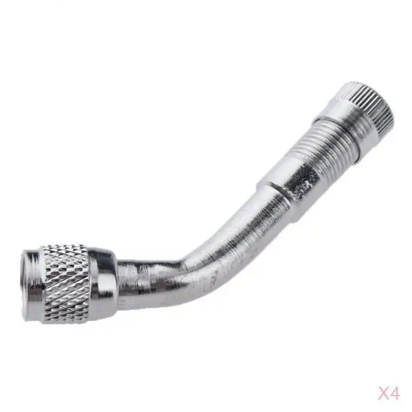 

4Pack Tire Stem Extender Motorcycle Car Tire Valve Extension Adapter Silver 135