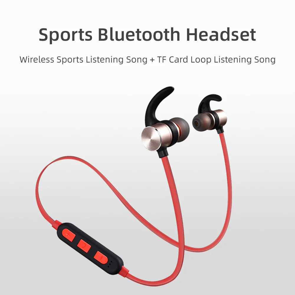 Магнитные Bluetooth 4 2 наушники беспроводные спортивные гарнитуры стерео объемный