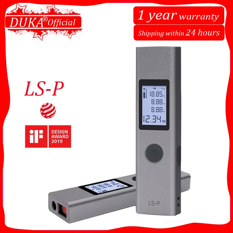 2021On распродажа Duka официальный 40m лазерный дальномер LS P USB быстрой зарядки высокая