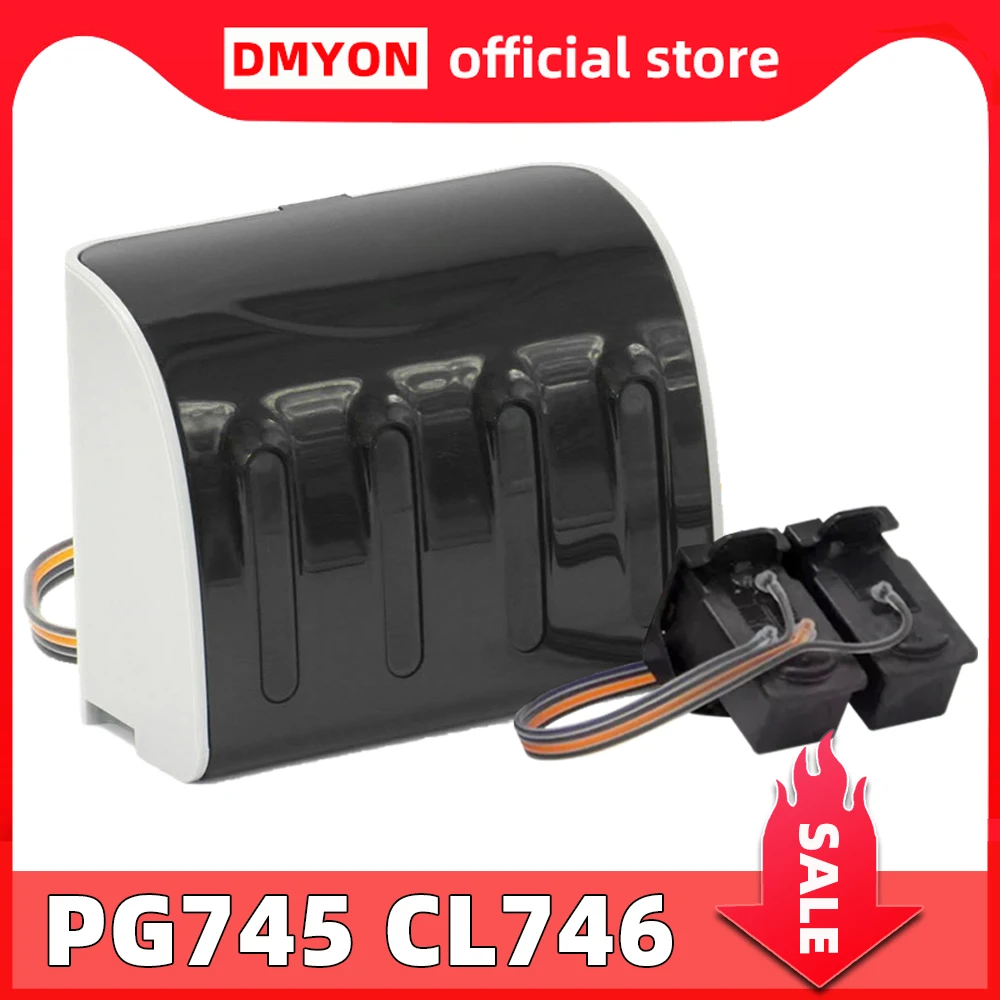 

DMYON PG745 CL746 XL Compatible for Canon TS207 TS307 TS3170 CISS Refill Ink Cartridge IP2870 S Pixma TR4570 MX497 MG2970