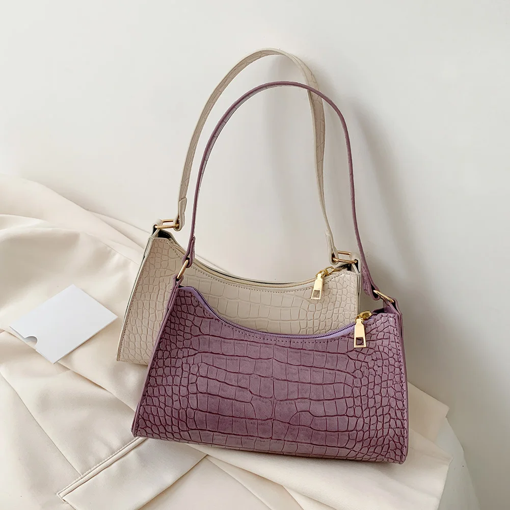 

Fashion Exquisite Shopping Bag Retro Casual Women Totes 2021 New Trend Shoulder Bags Female Leather Solid Color Chain Handbag