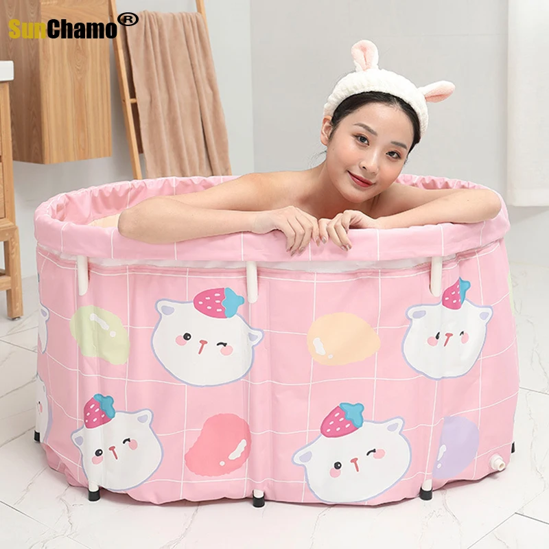 Новая Домашняя портативная Ванна надувная Бесплатная Складная домашняя