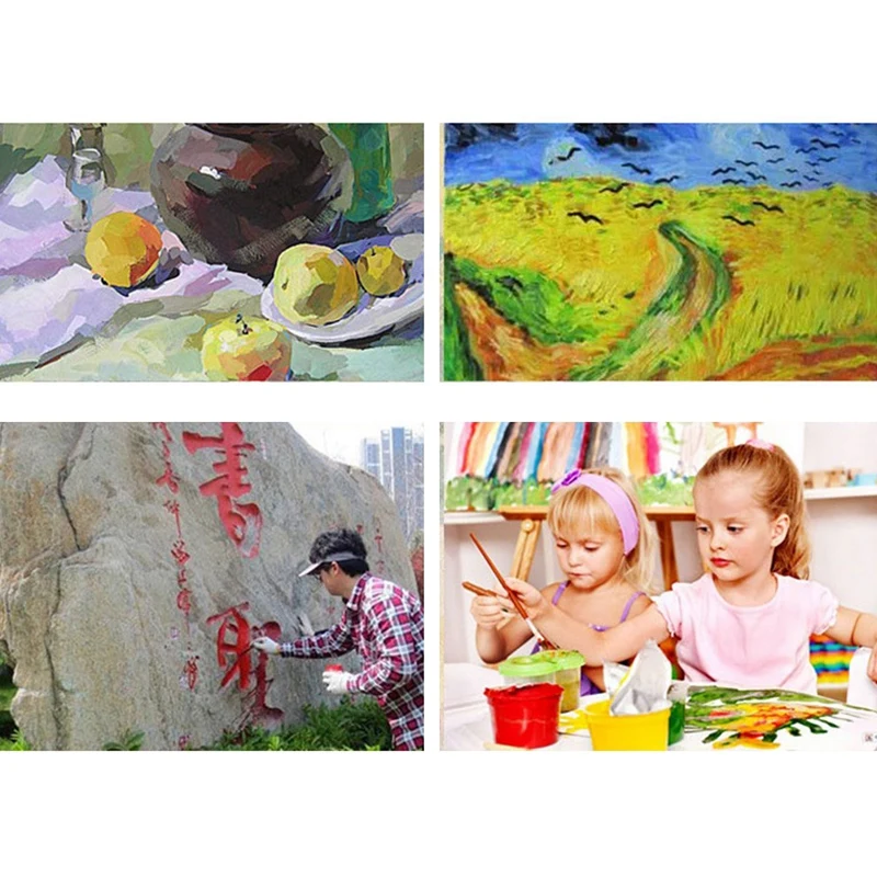 

H&B15 Different Shapes of Nylon Brushes, Painting Brushes, Watercolor Pens, Brushes for Beginners, Art Supplies