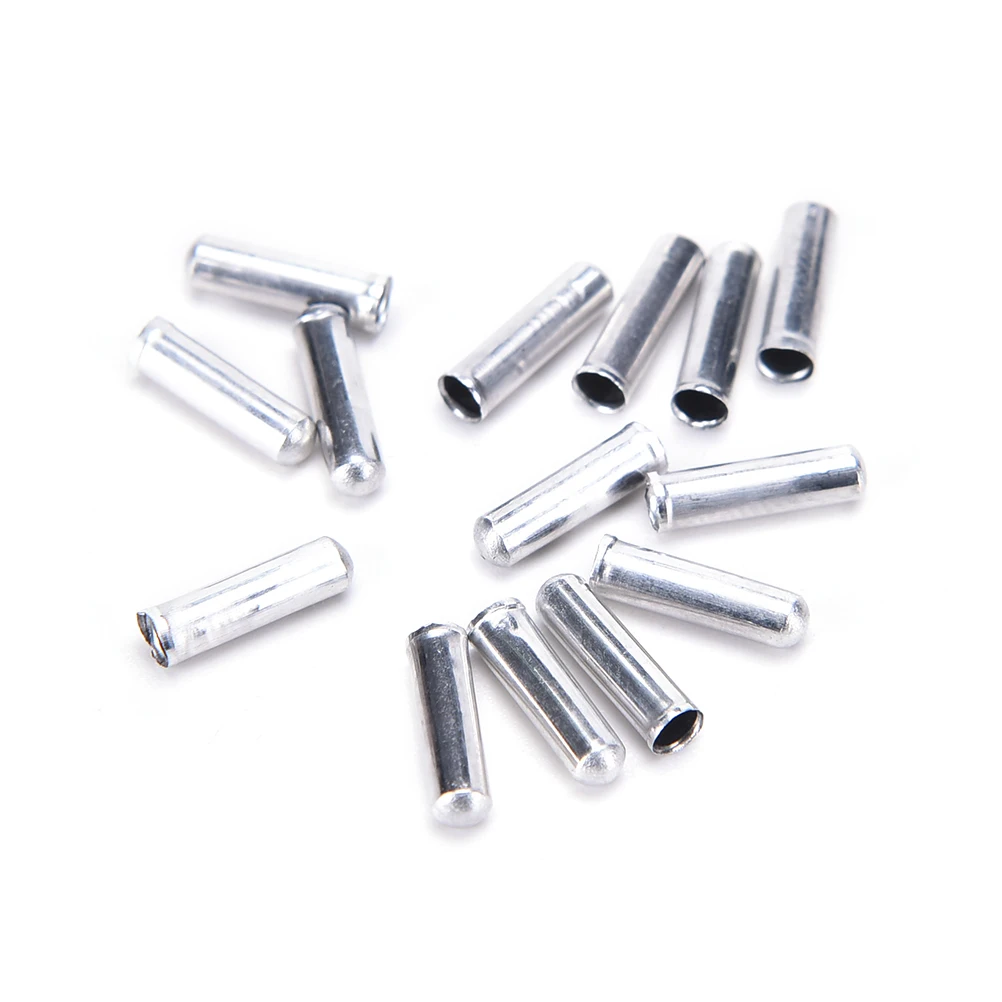 

Replaced Good Deal 100x Bicycle Bike Shifter Brake Cable Tips Caps End Crimp Silver