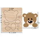 Новые деревянные штампы для скрапбукинга разных размеров V-2140