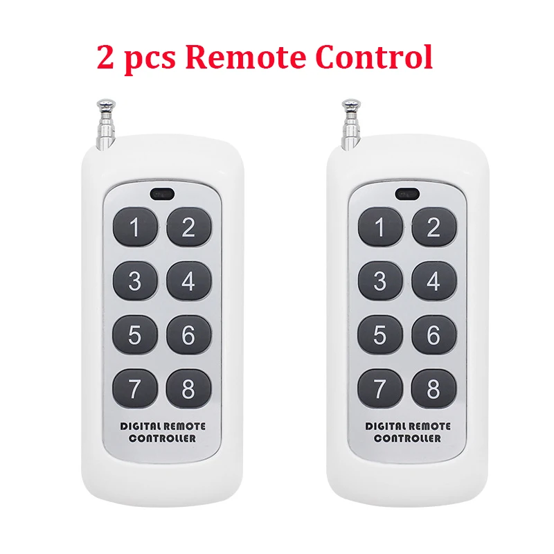 Беспроводной Радиочастотный пульт дистанционного управления 433 МГц, передатчик каналов/бандов/путей и приемник 6 в пост. Тока 12 В 24 В для умного дома, подходит для светильник/светодиодный/