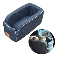 dog car carrier pet booster seat mat crate for suv van truck soft cage nest
