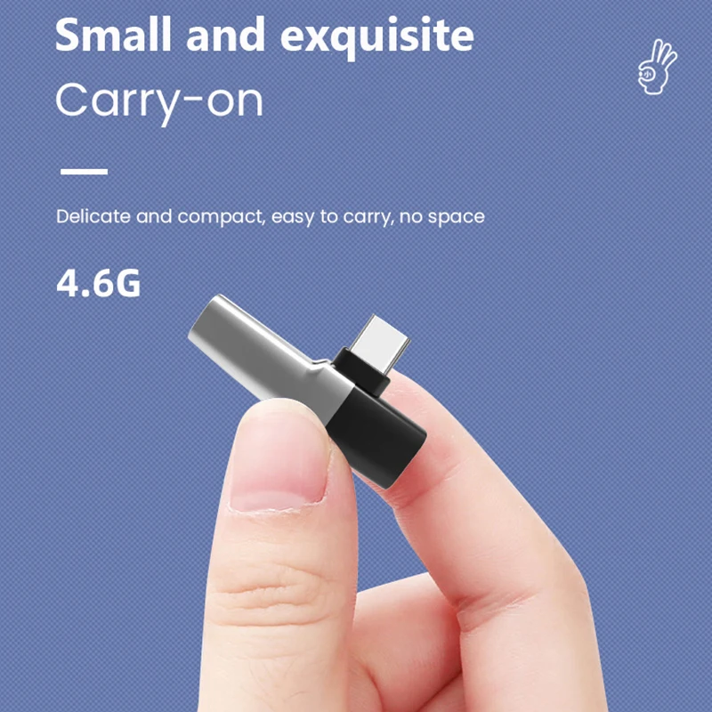 Адаптер для наушников с разъемом USB Type-C на 3 5 мм 2 в 1