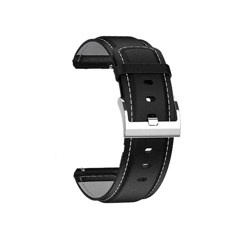 smart watch accessories 22mm silica leather steel strap for smart watch dt78 l9 l13 wearable devices magnetic charging cable free global shipping