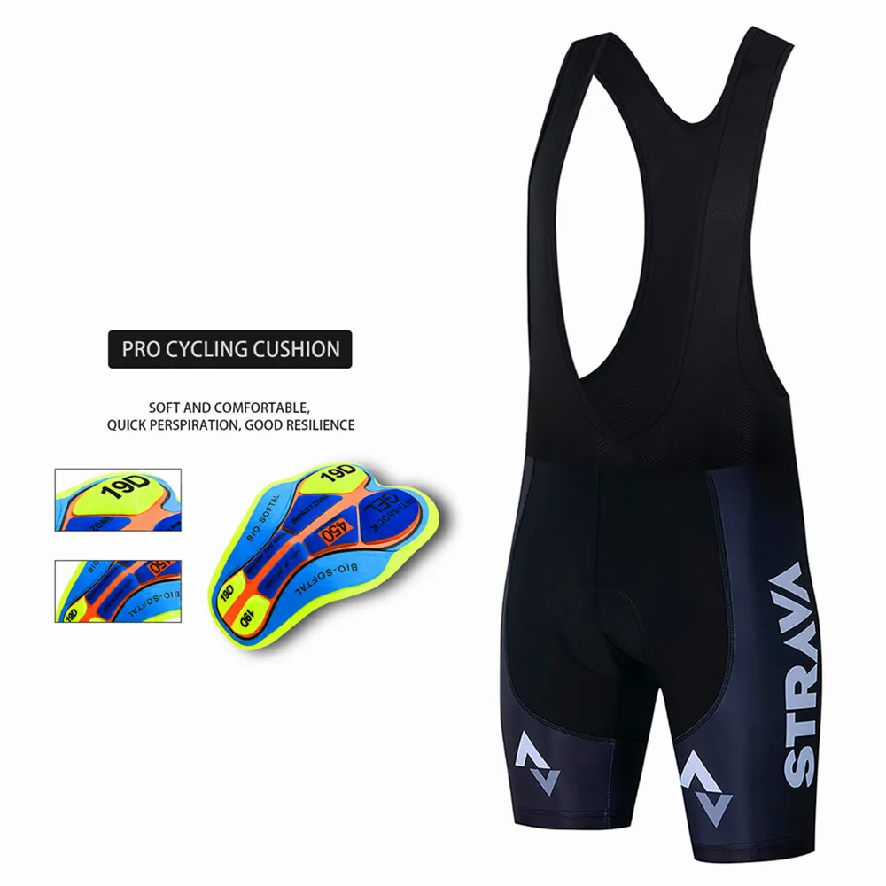 

STRAVA Pro Team cycling Jersey Bicycle Clothing Breathable Men Short Sleeve shirt Bike cycling shorts maillot ciclismo hombre